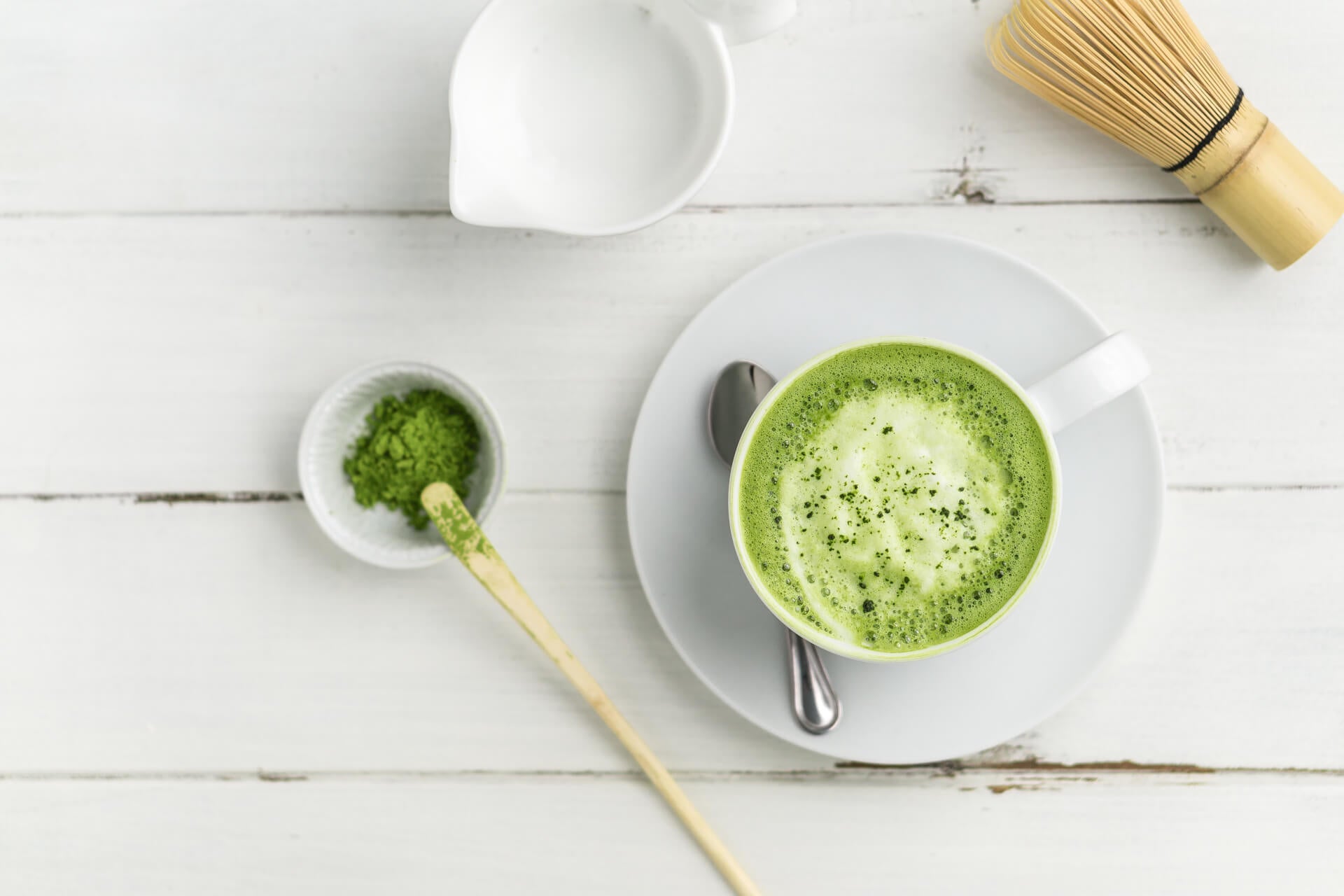 ¡Cremoso Matcha Latte!