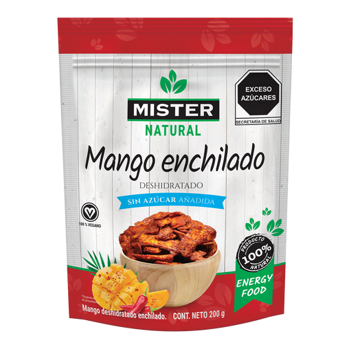 Mango Deshidratado Enchilado sin Azúcar Añadida (200g)