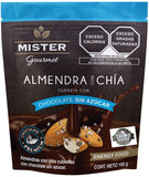 Almendra con Chía Cubierta con Chocolate sin Azúcar (100g)