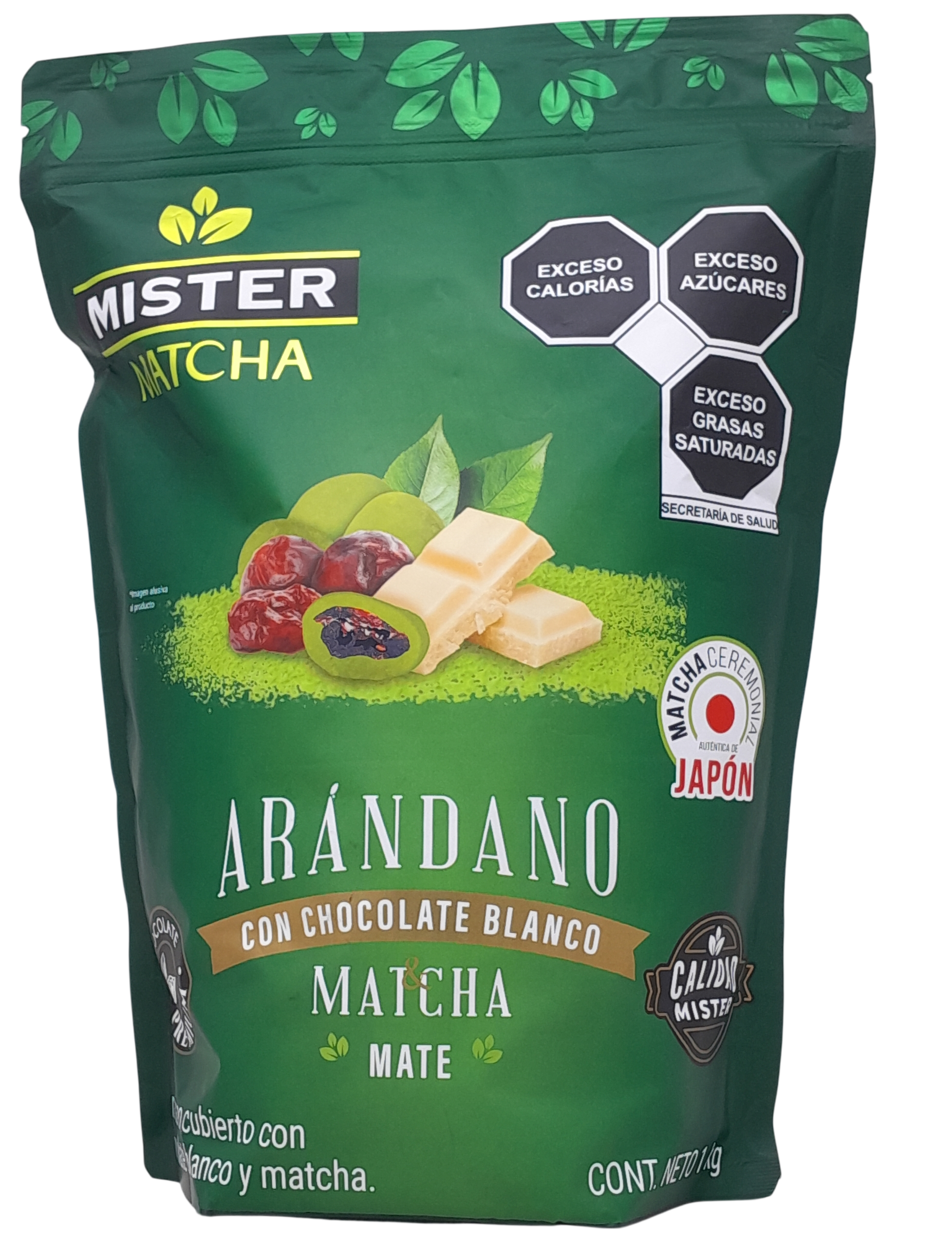 Arándano Cubierto con Chocolate Blanco & Matcha (1kg)