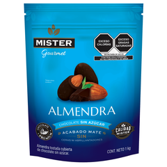 Almendra con Chocolate sin Azúcar acabado Mate 1kg