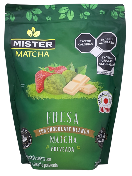 Fresas Cubiertas con Chocolate Blanco & Matcha (1kg)