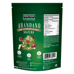 Arándano con Chocolate Blanco & Matcha 250 gr