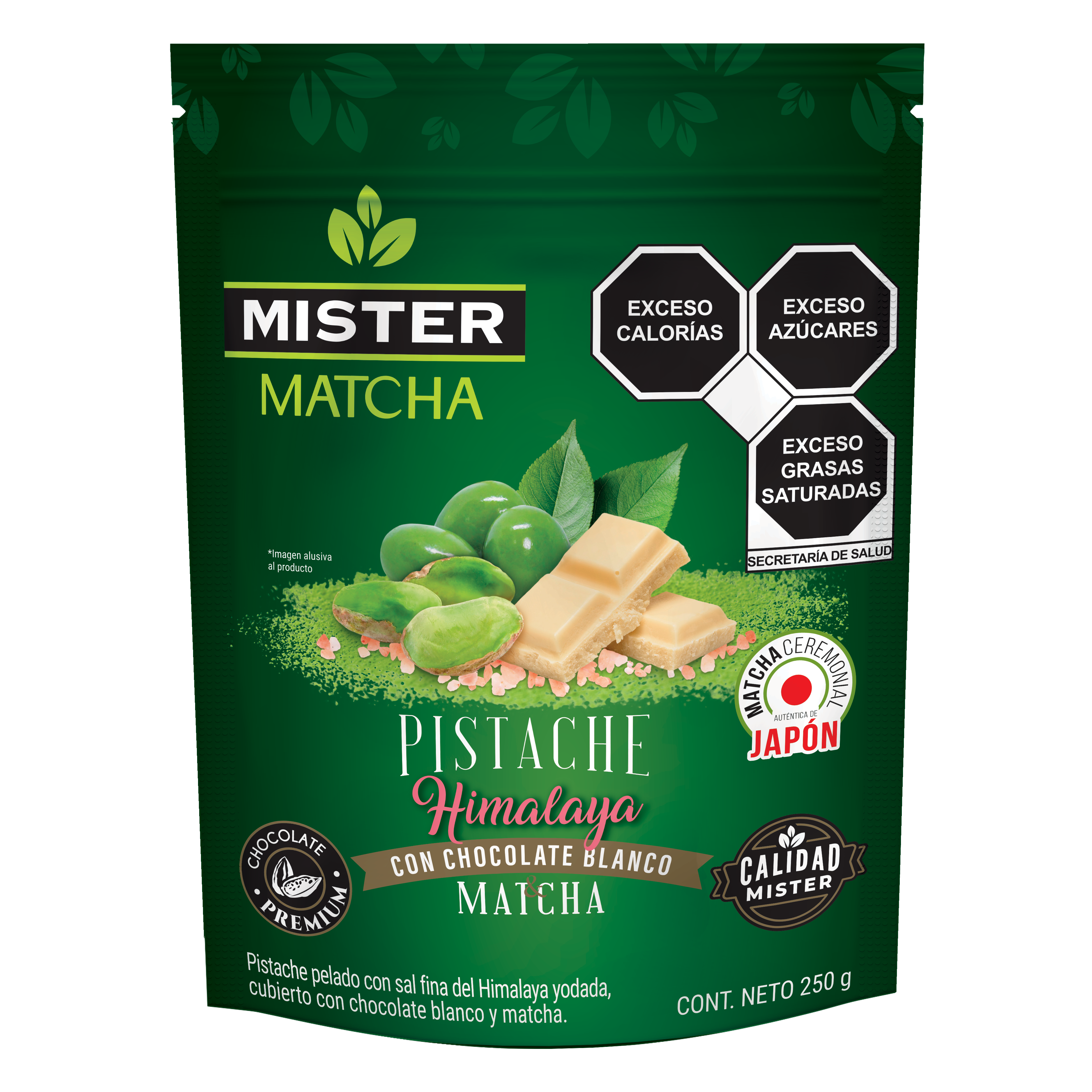 Pistache Cubierta con Chocolate Blanco & Matcha (250g)