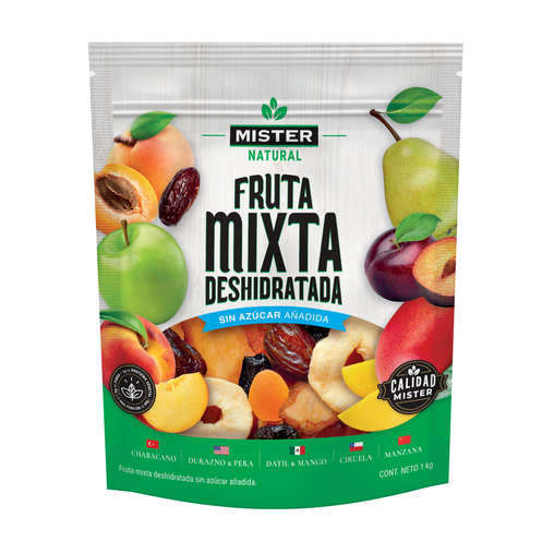 Fruta Mixta Deshidratada Sin Azúcar 1 kg