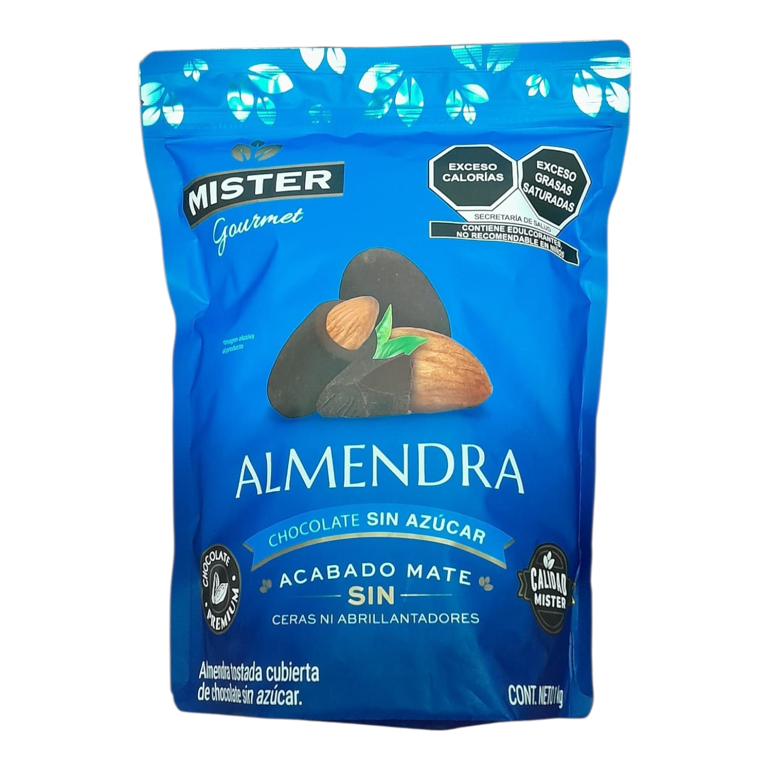 Almendra con Chocolate sin Azúcar acabado Mate 1kg